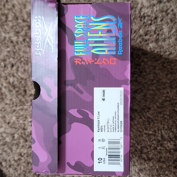 Reebok Power Rangers Kamikaze II Low "Alabaster/Pure Grey 10/Power Red" Men's - Picture 12 of 14